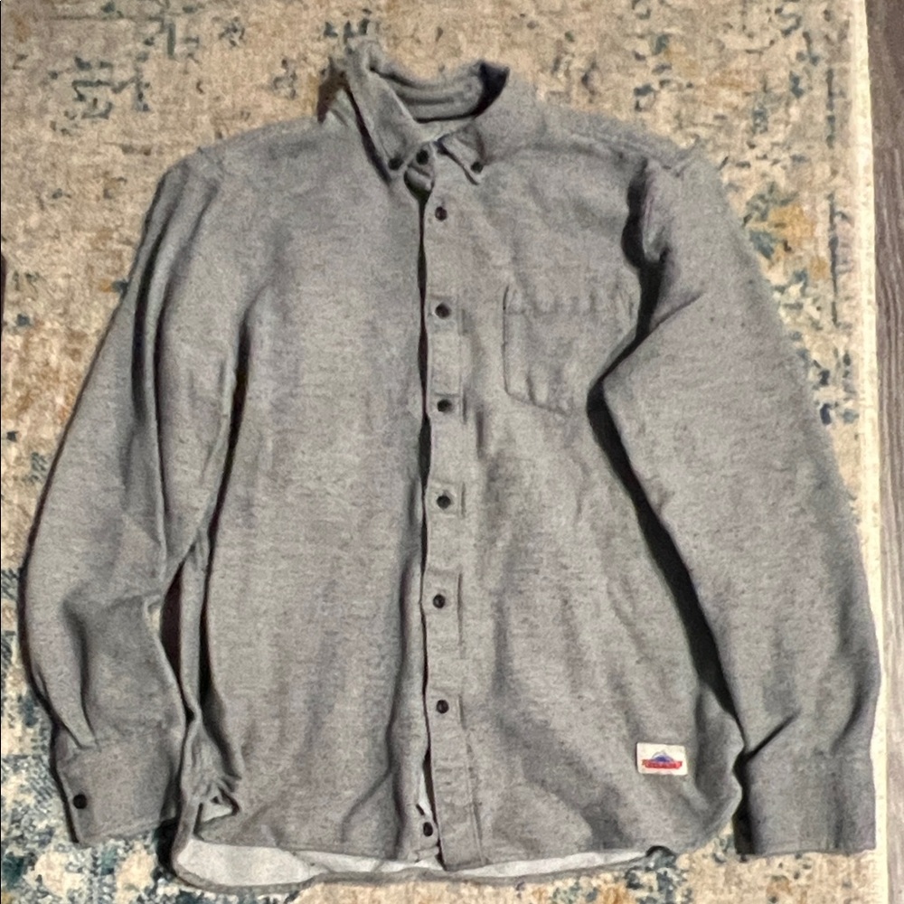 Penfield Gray Casual Button-Down Shirt